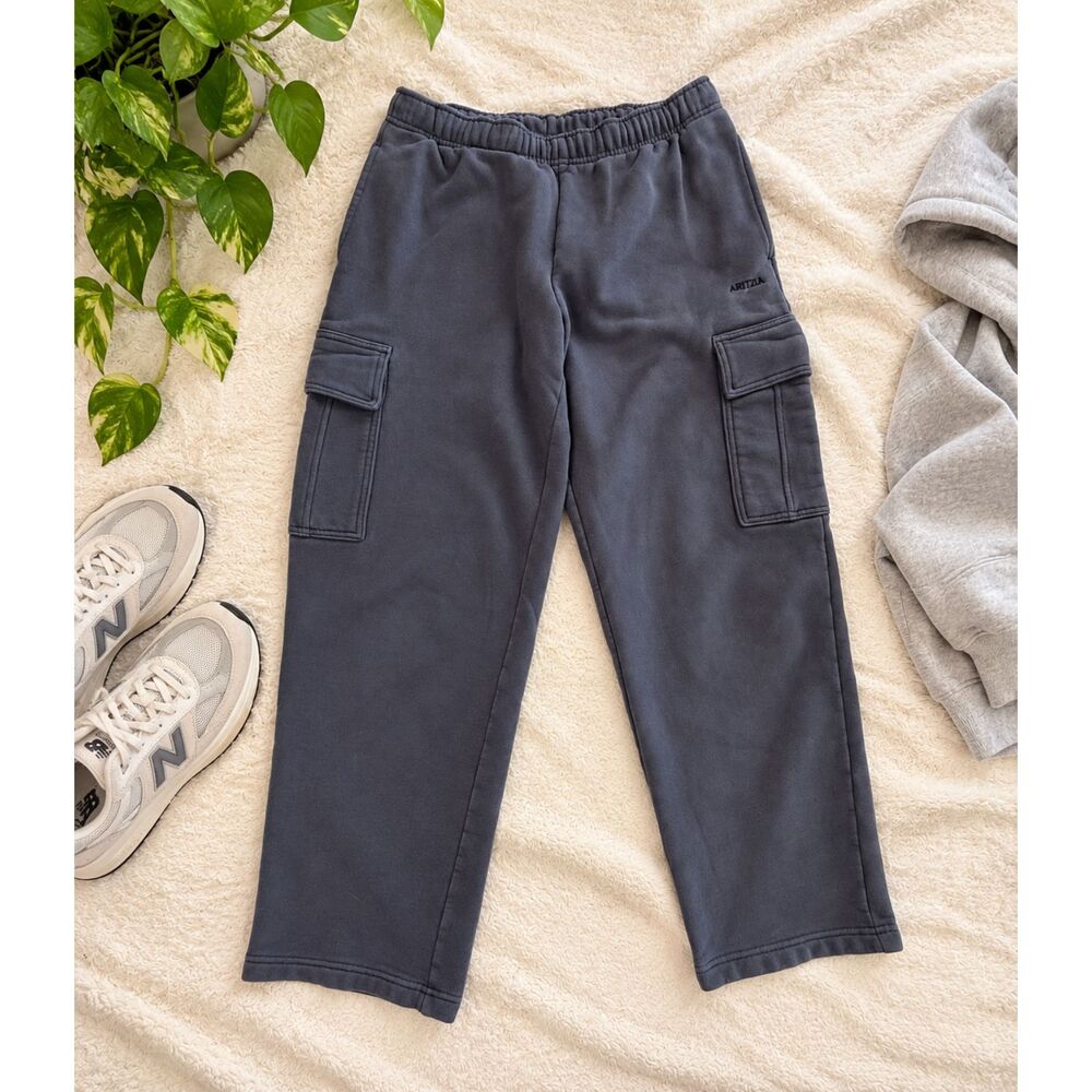 Aritzia Sweatfleece Mega Cargo Sweatpants Women's M Gray 116230